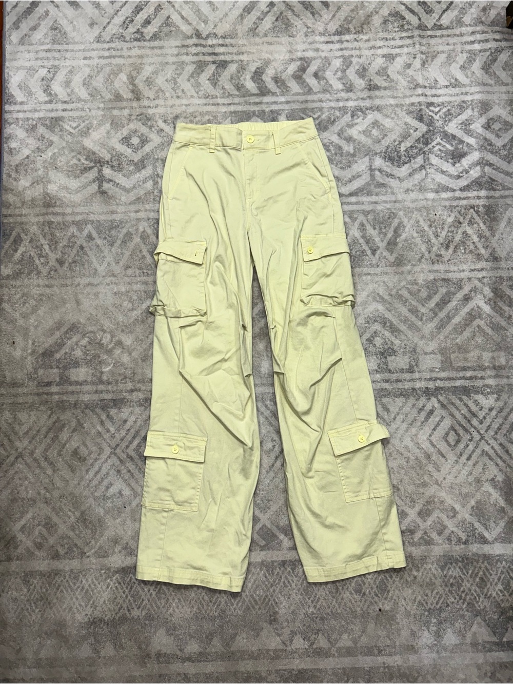 wild fable women’s Pale Yellow Cargo Pants